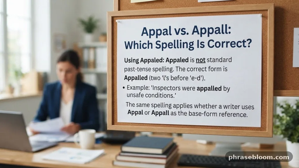 Using appaled - Appal vs Appall: Which Spelling Is Correct?