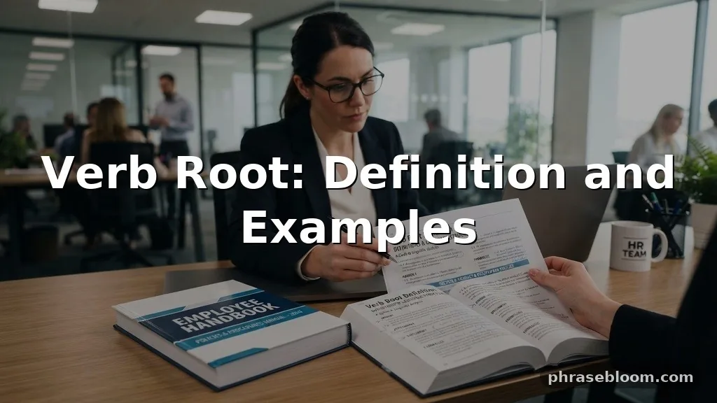 Verb Root: Definition and Examples