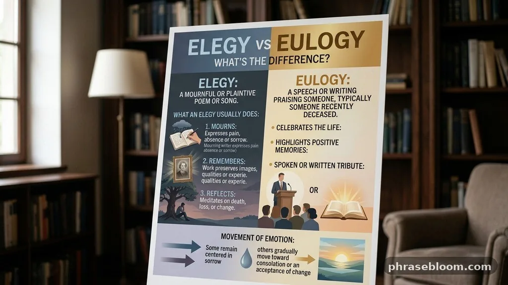 What an Elegy Usually Does - Elegy vs Eulogy: What’s the Difference?