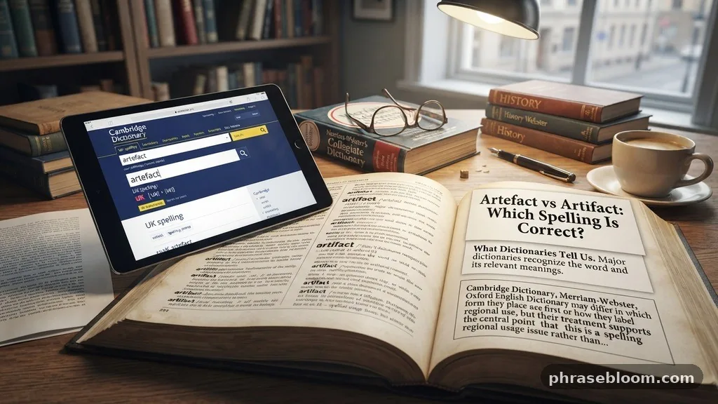 What dictionaries tell us - Artefact vs Artifact: Which Spelling Is Correct?
