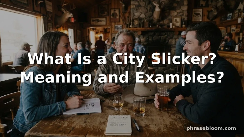 What Is a City Slicker? Meaning and Examples