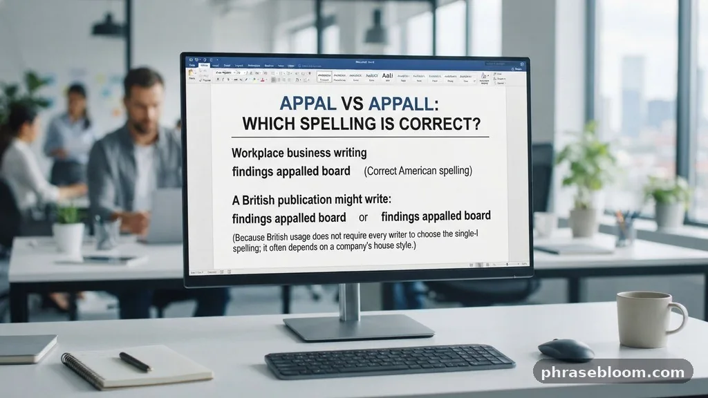 Workplace and business writing - Appal vs Appall: Which Spelling Is Correct?